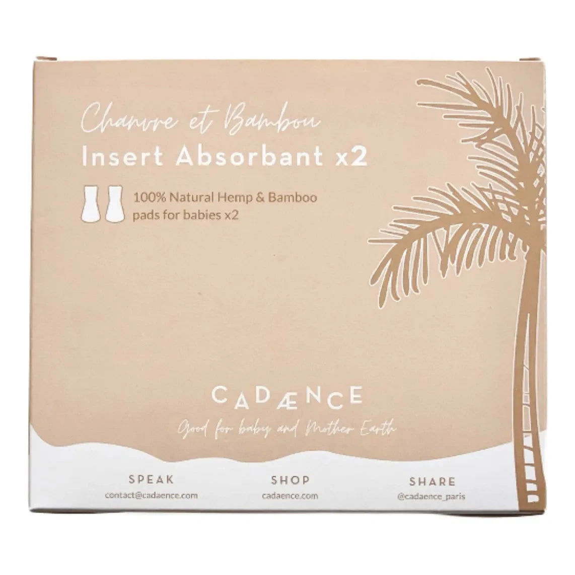 Cadaence – Schwimmwindeleinlagen – 2er-Set | Grau