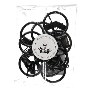 Maison de Vacances - Perde Rayı Klipsleri - 12'li Set | Carbon