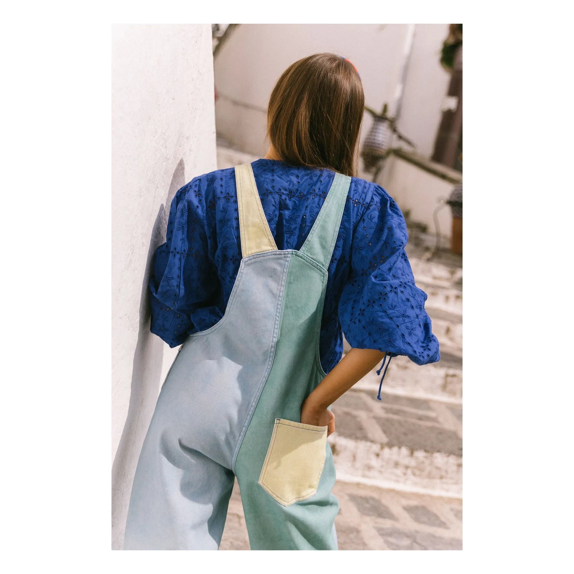 Favorite People - Sicilia Colour-Block Latzhose - Damenkollektion | Blau