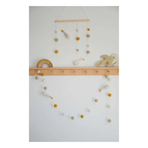 Ruhig – Wandmobile „Gänse“ | Weiß