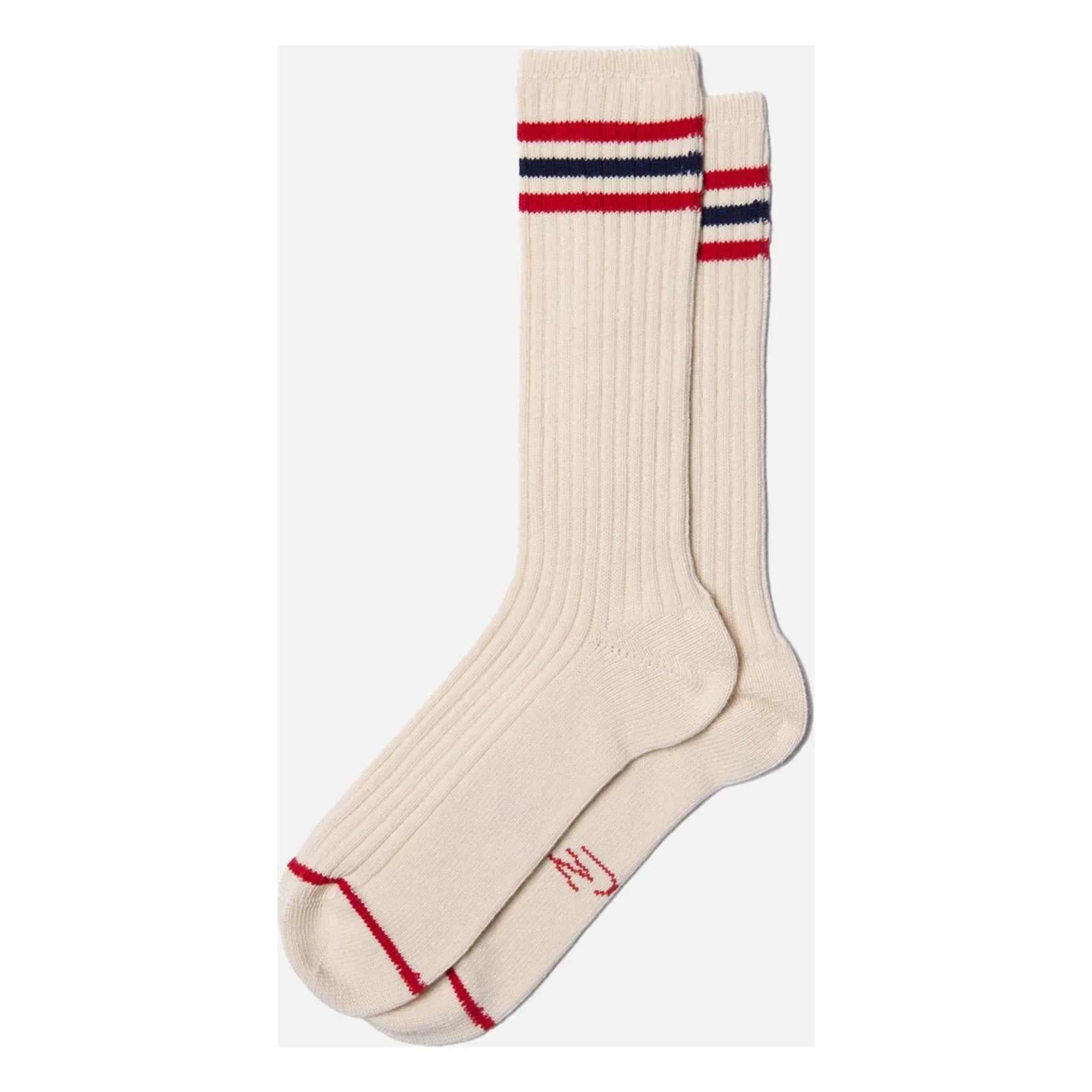Nudie Jeans – Retro Tennis-Socken | Weiß