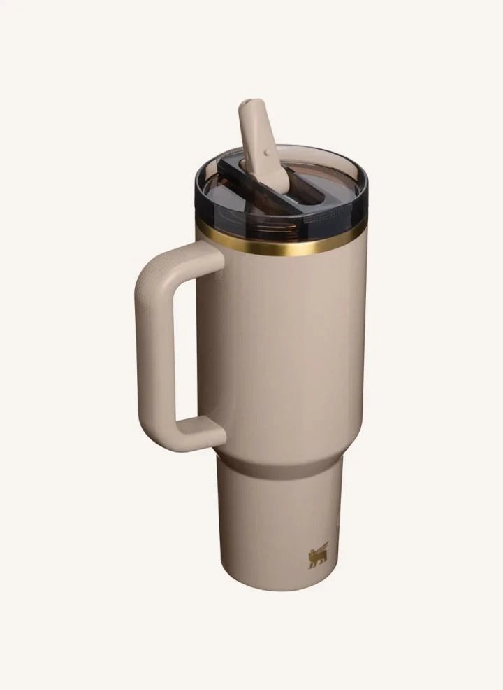 Stanley 1913 - Isolierbecher - The Quencher Flipstraw ProTour | Silber grau