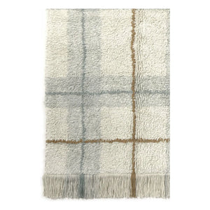 Lorena Canals - Tartan Teppich | Eisblau