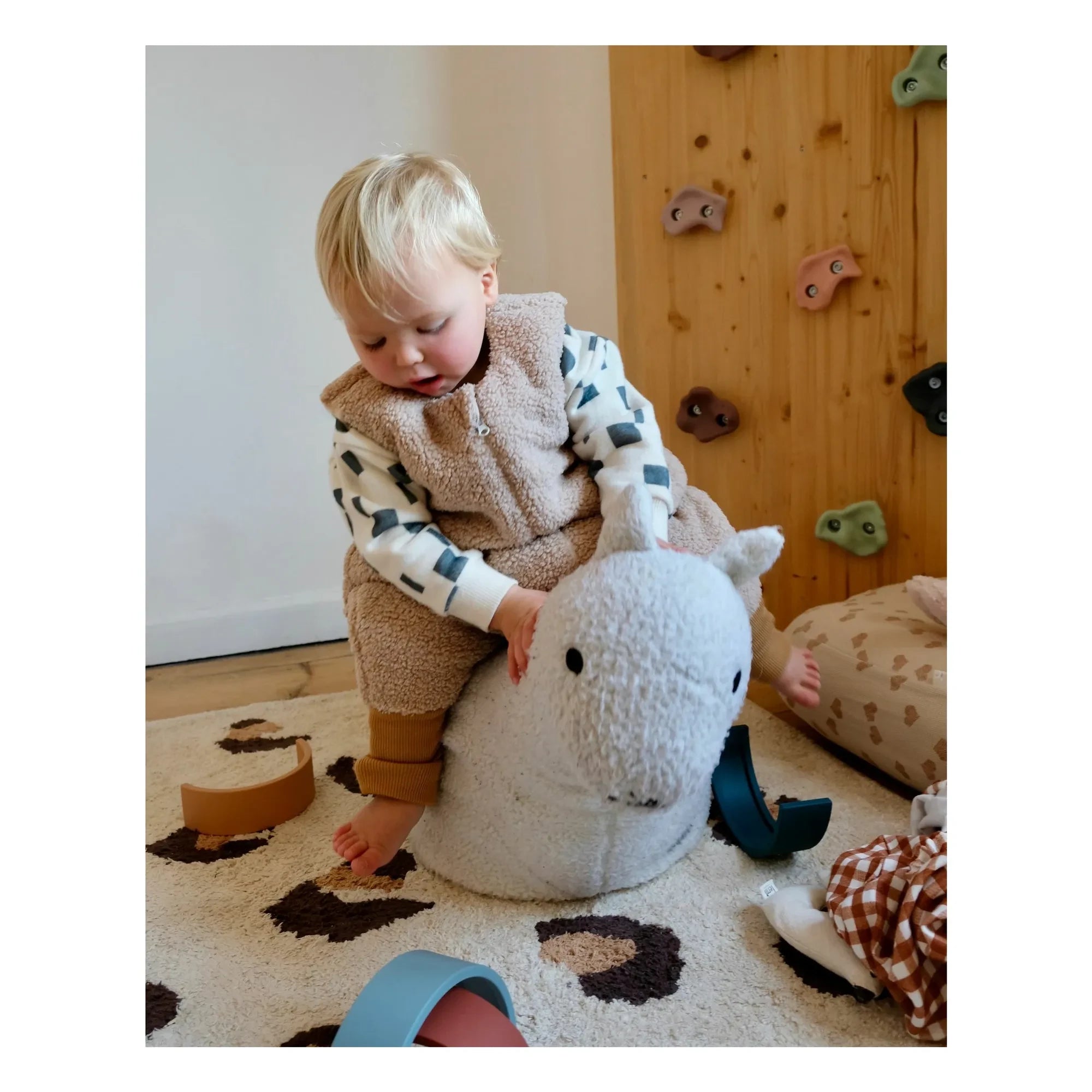 Tante Reine - Fußsack aus Bio-Baumwolle Teddy | Sand