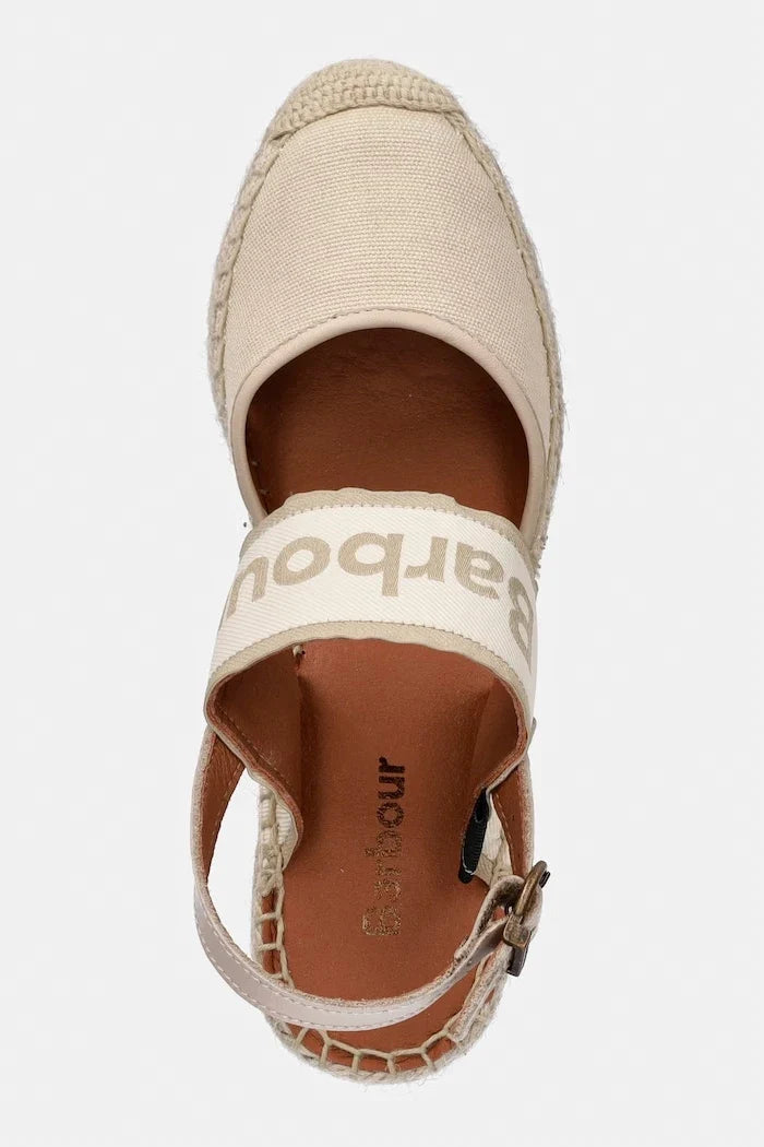 Barbour kadın açık topuk espadril ayakkabılar Lyndhurst