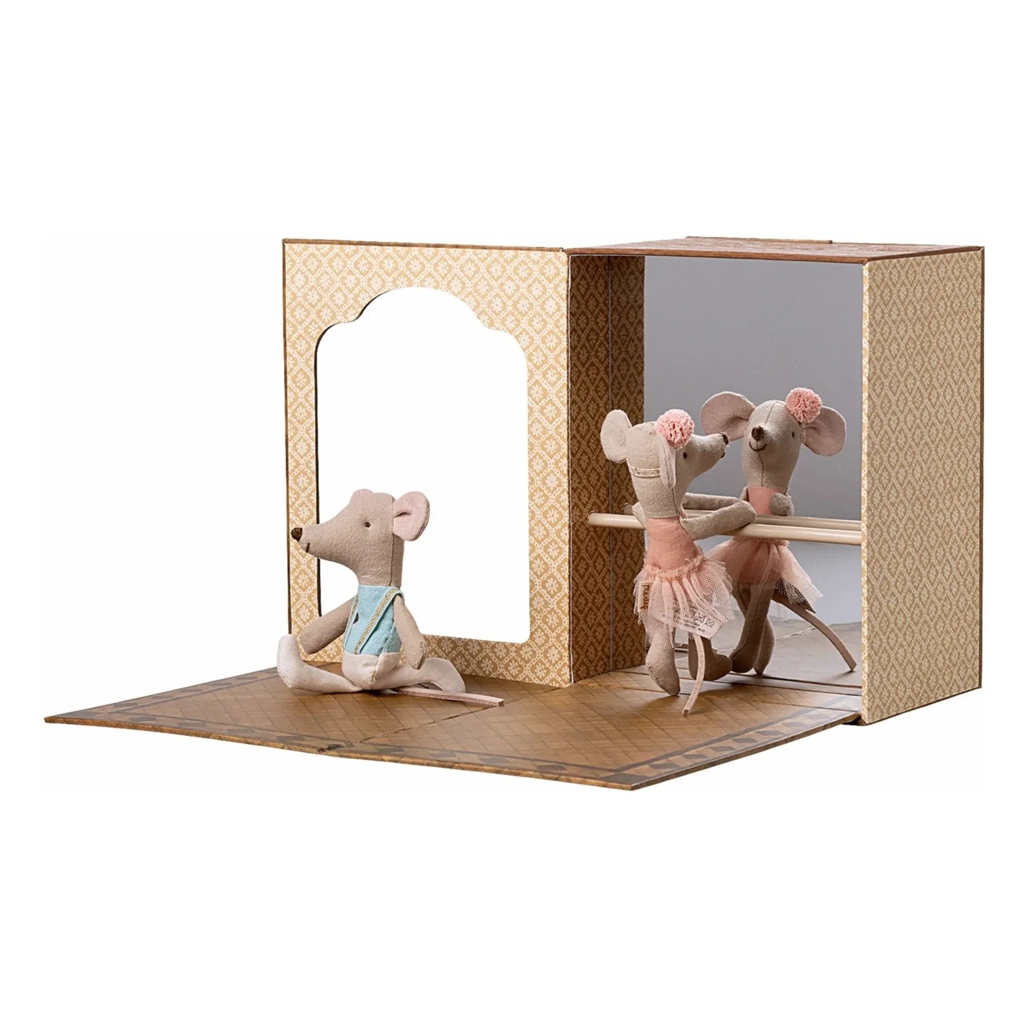 Maileg – Tanzstudio mit der kleinen Schwester- und dem kleinen Bruder-Maus