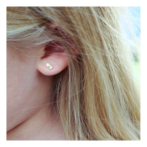 Adorabili – Asymmetrische Halbmond-Ohrringe | Gold
