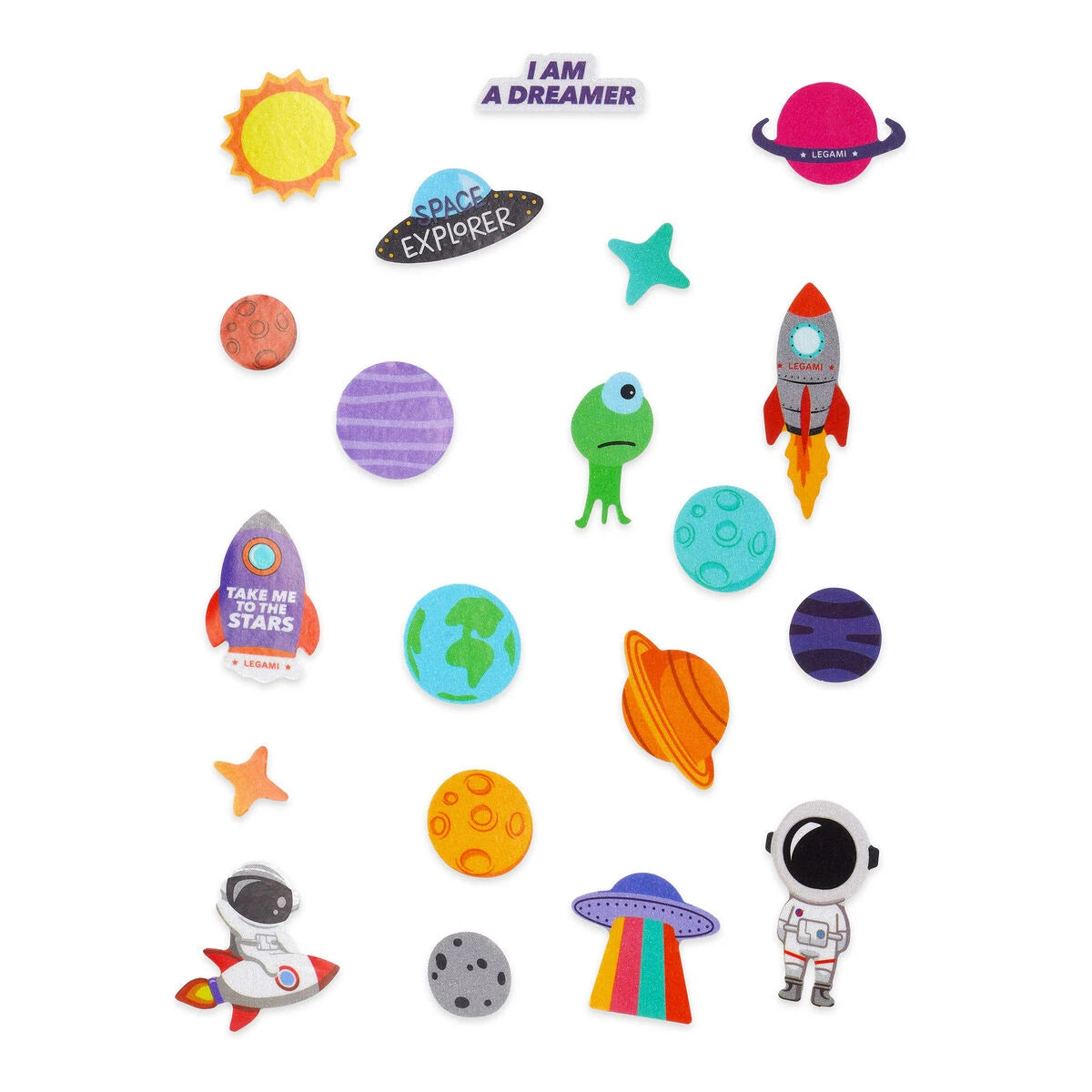 Legami - Space Reflective Bike Stickers - Style mit Ride