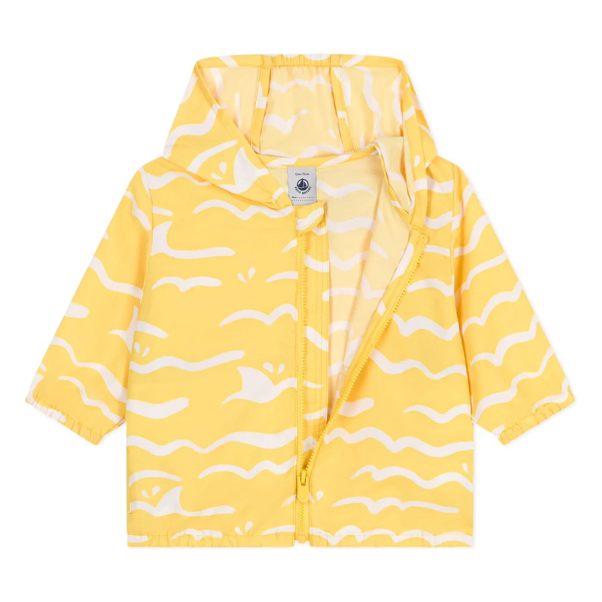 Petit Bateau - Barcelle Jacke aus recyceltem Material | Senfgelb