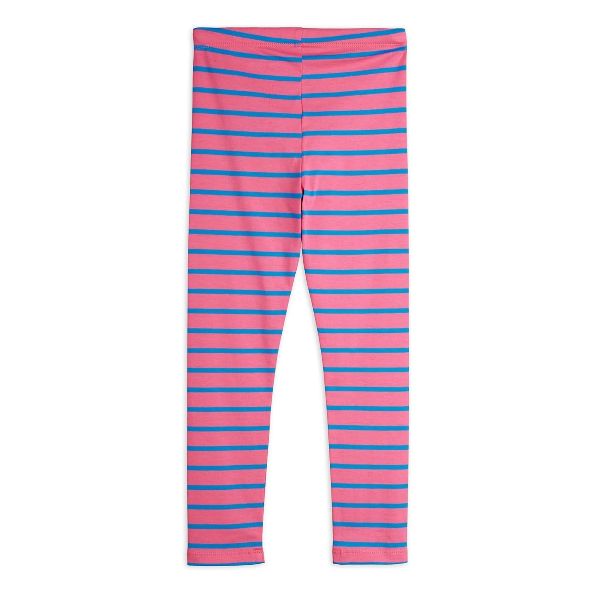 Mini Rodini - Gestreifte Leggings aus Bio-Baumwolle | Rosa