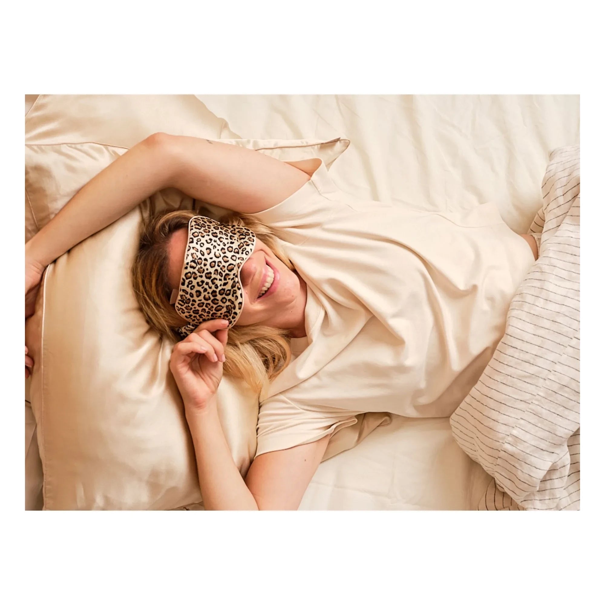 Emily's Pillow - Leopardenmuster Seidenschlafmaske