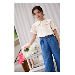 Lililotte - Paloma Bluse Bio-Baumwollgaze | Ecru