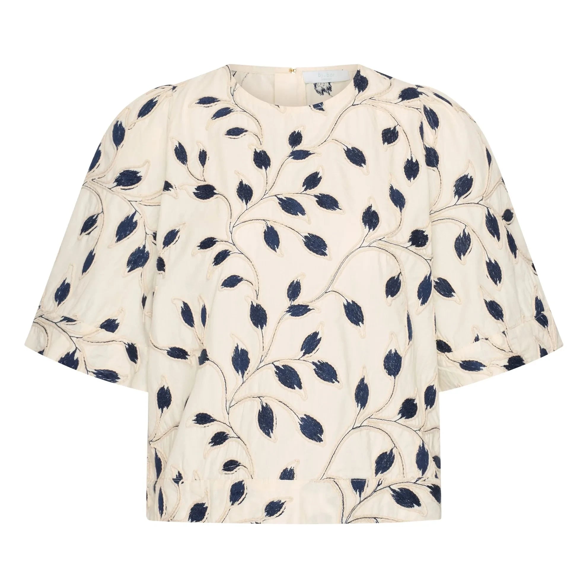 By Bar - Olivia Cotton Botanik Bluse | Nachtblau