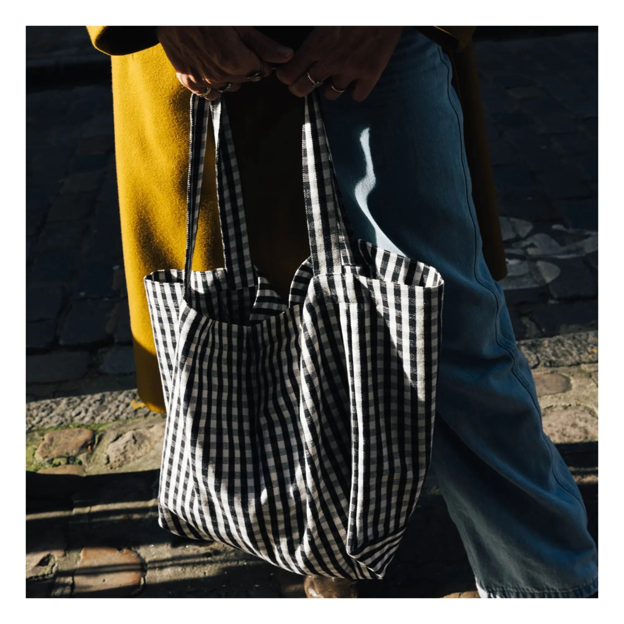 Gabrielle Paris - Gingham Clutch | Schwarz