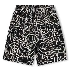Molo - Avart Doodles Shorts aus Bio-Baumwolle | Schwarz