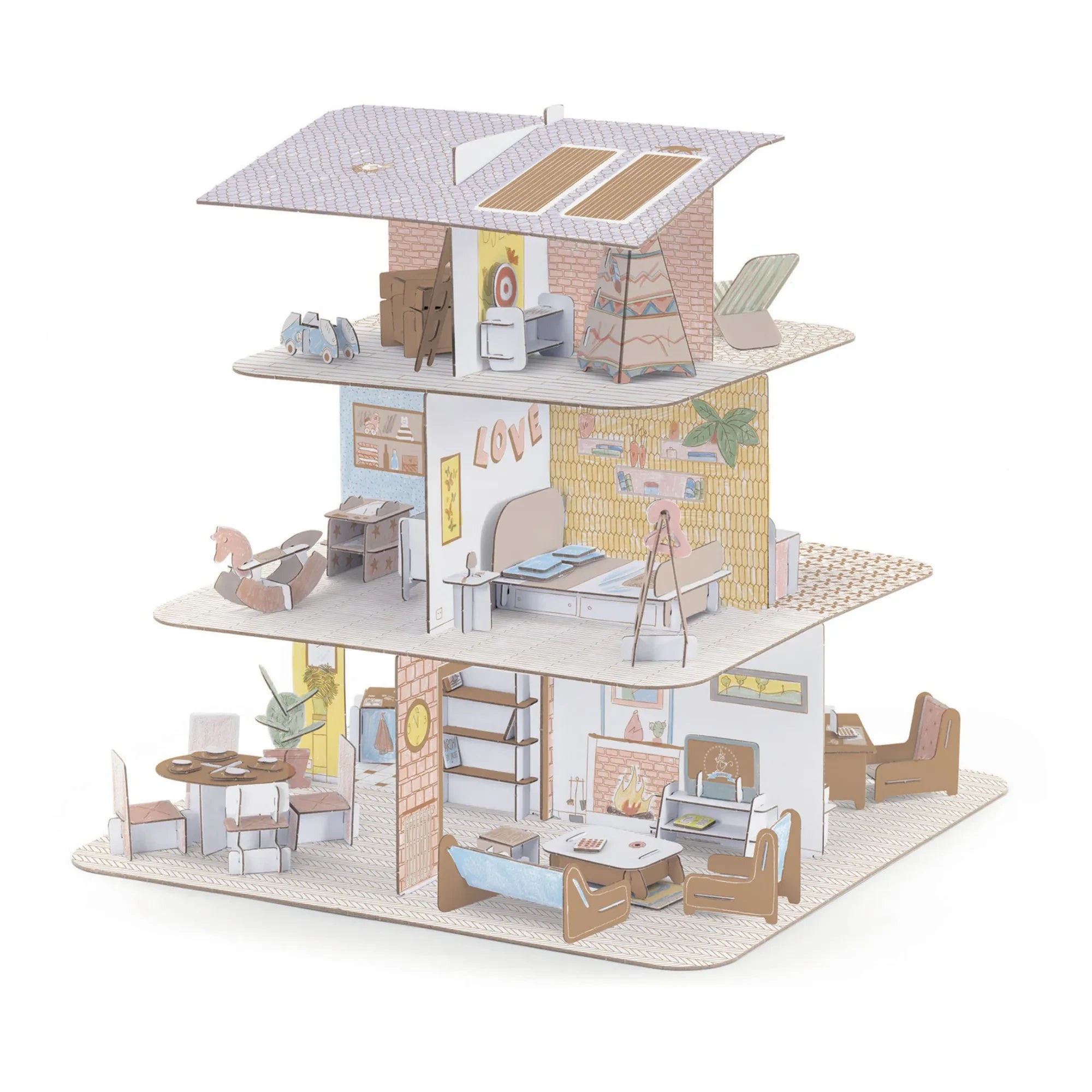 Djeco - DIY - Puppenhaus aus Pappe