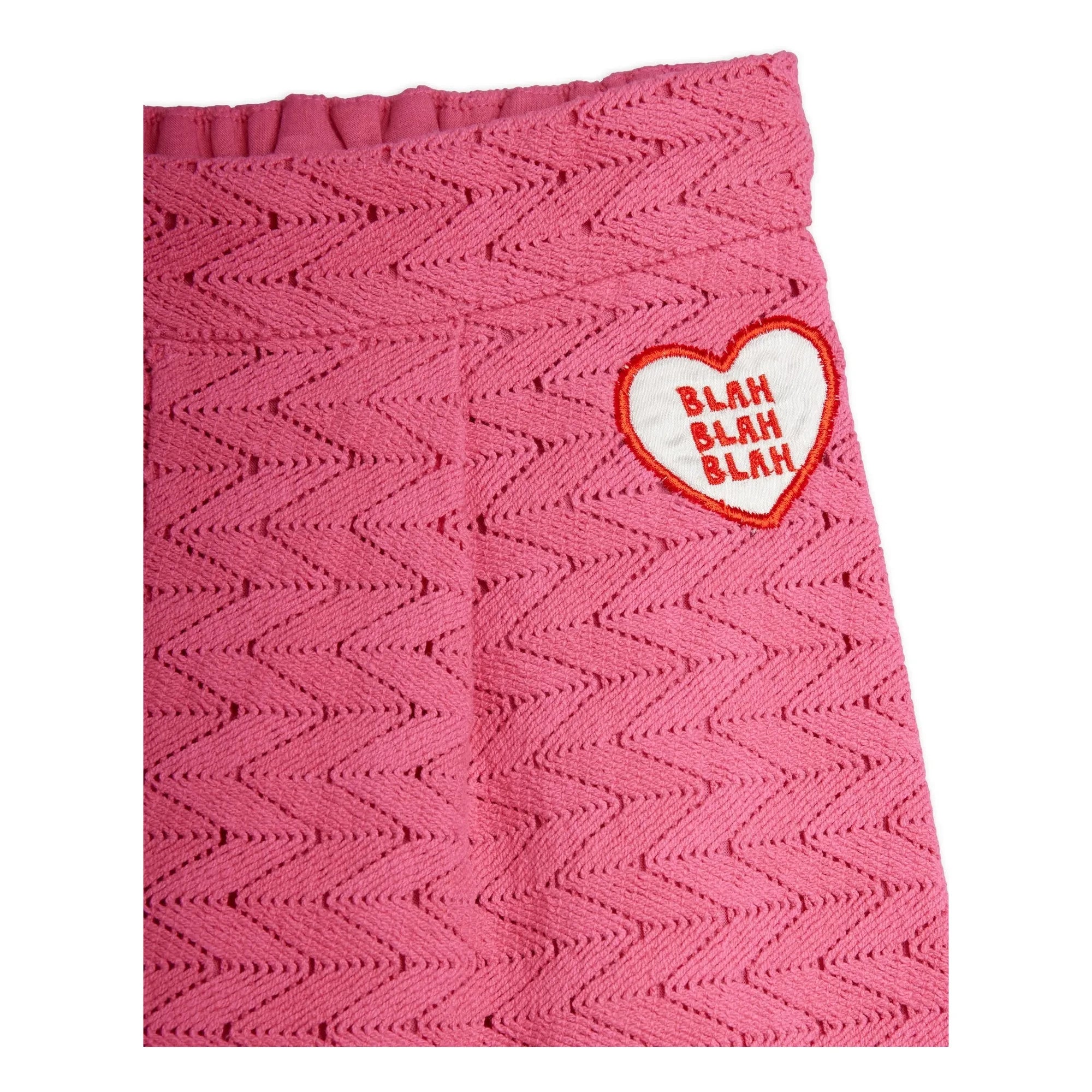 Mini Rodini - Bio-Baumwollhose mit Spitze | Rosa