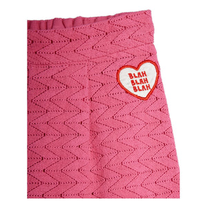 Mini Rodini - Bio-Baumwollhose mit Spitze | Rosa