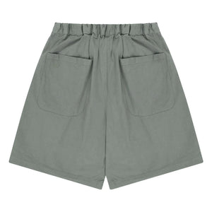Kappy - Zweiteilige Plissee-Hose mit weitem Bein | Grau