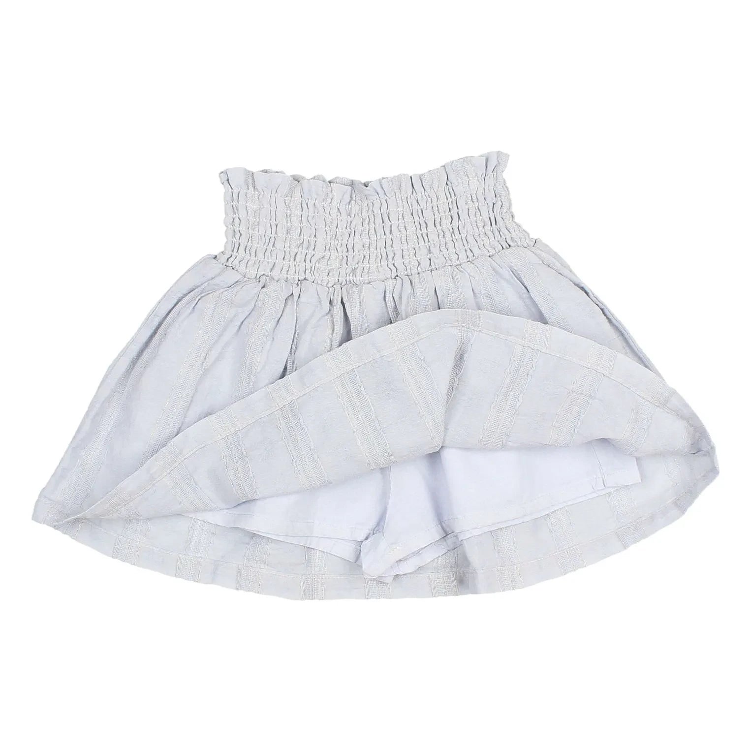 Búho - Rock aus Baumwoll-Lurex-Voile | Hellblau
