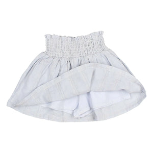 Búho - Rock aus Baumwoll-Lurex-Voile | Hellblau