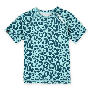 Beach & Bandits - Ocean Leopard UV-Schutz T-Shirt aus recycelten Fasern | Blau