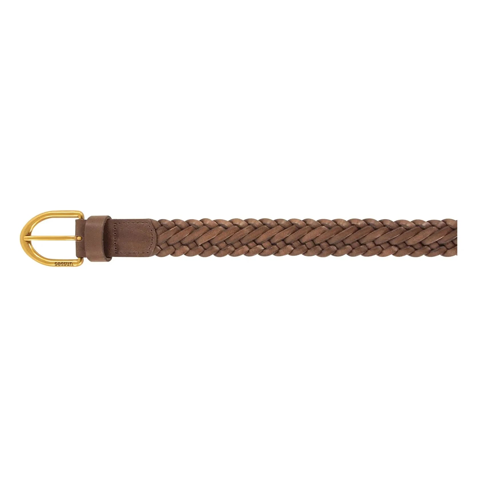 Sessùn - Bonito geflochtener Ledergürtel | Braun