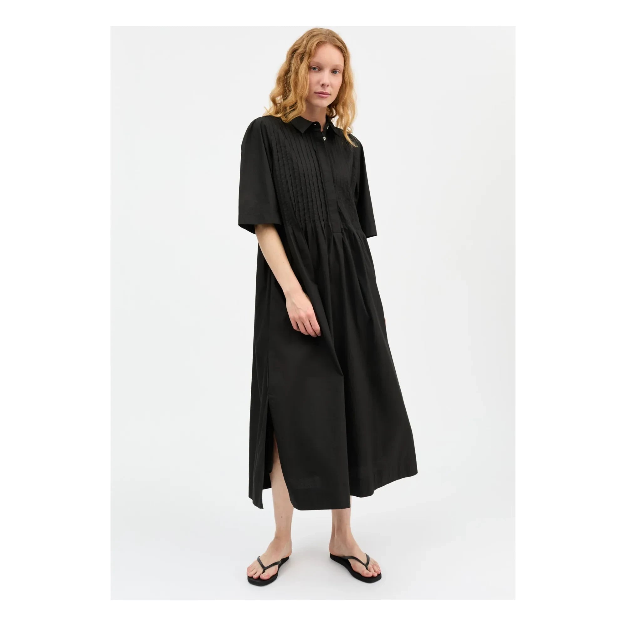 Skall Studio - Dot Baumwollkleid | Schwarz