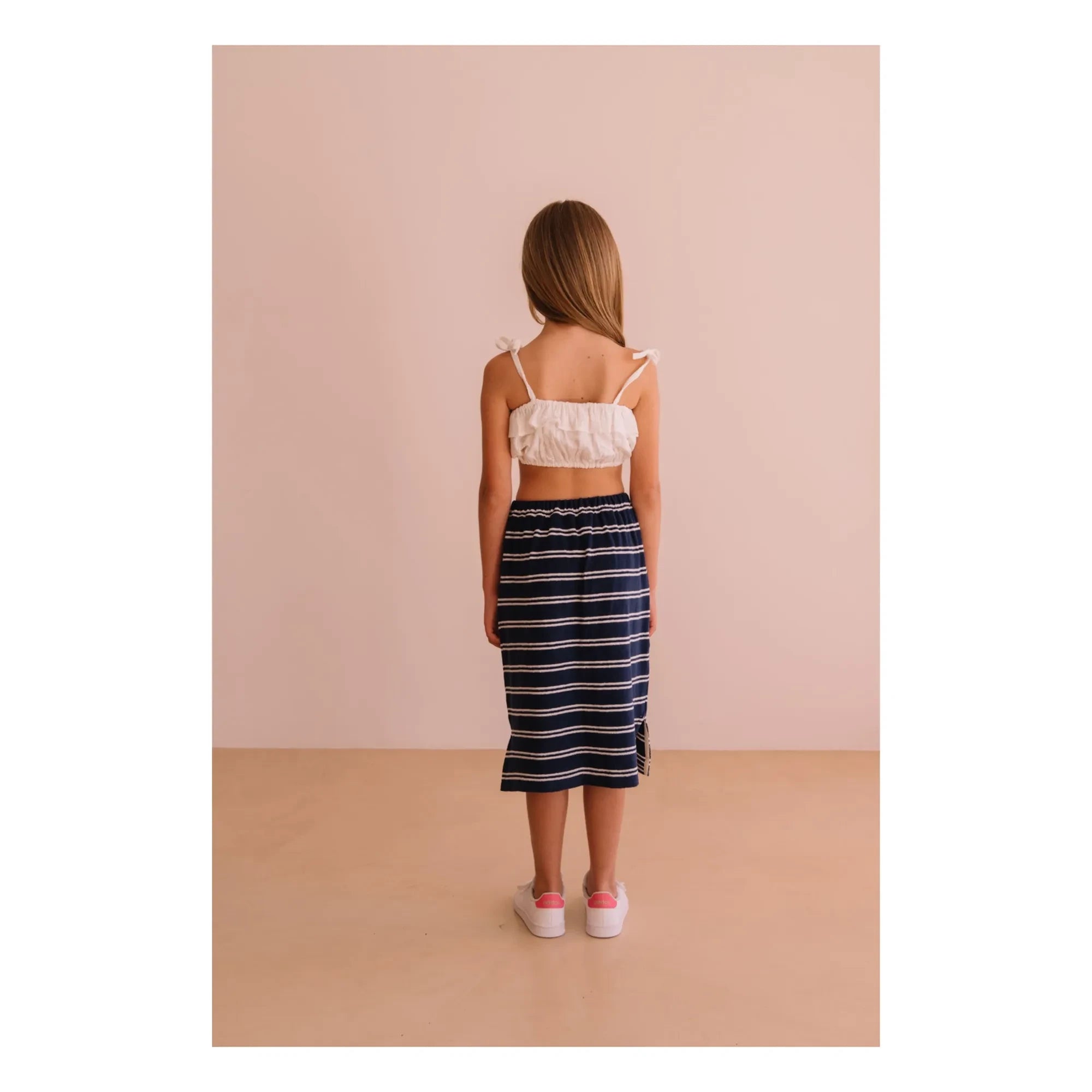 We Are Kids - Mandy Bio-Baumwolle Besticktes Crop Top | Weiß