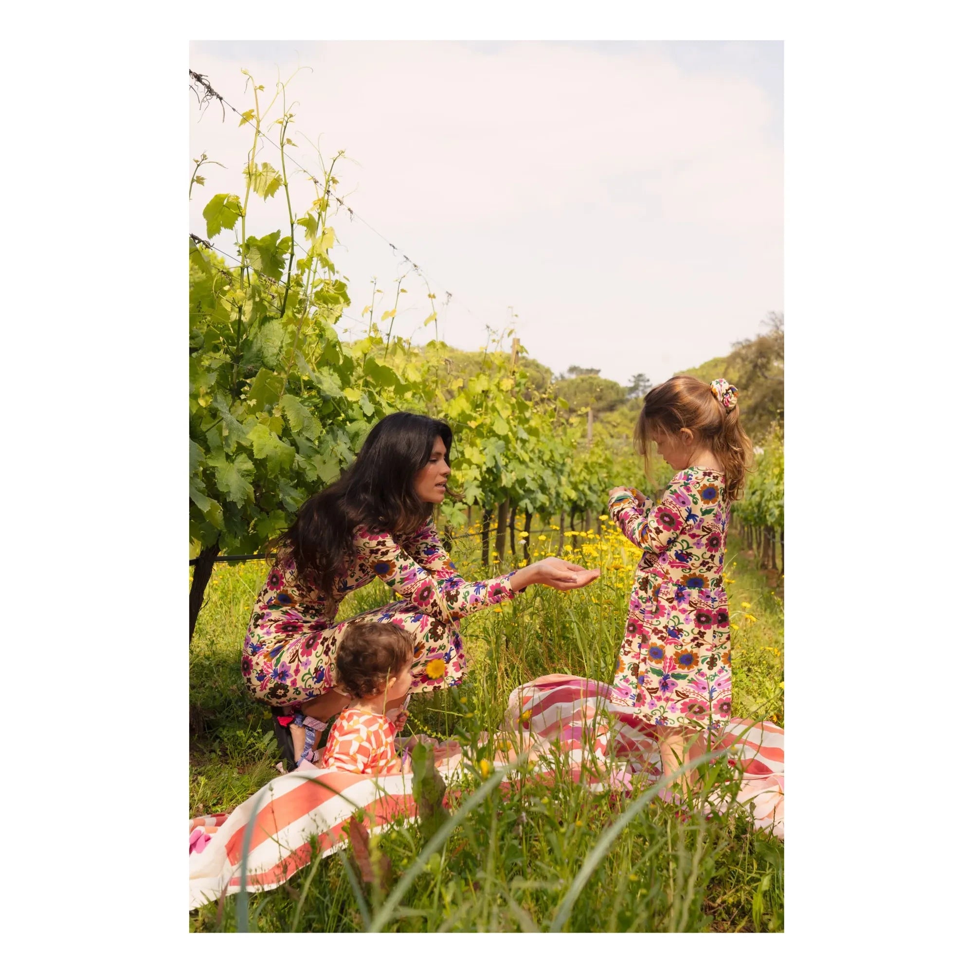 Paloma Collection - Mexico Flower Kleid - Kinderkollektion | Lila