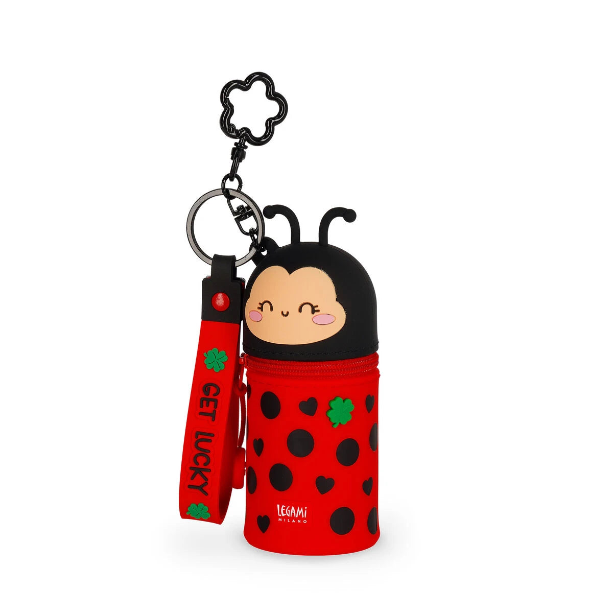 Legami - Marienkäfer Münzbörse mit Schlüsselanhänger - Mini Kawaii