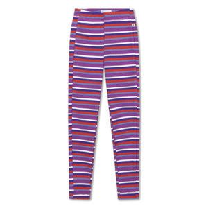 Repose AMS - Gestreifte Leggings aus Bio-Baumwolle | Lila