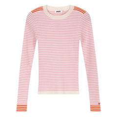 Indee - Vesuvio Gestreifter Pullover | Rosa