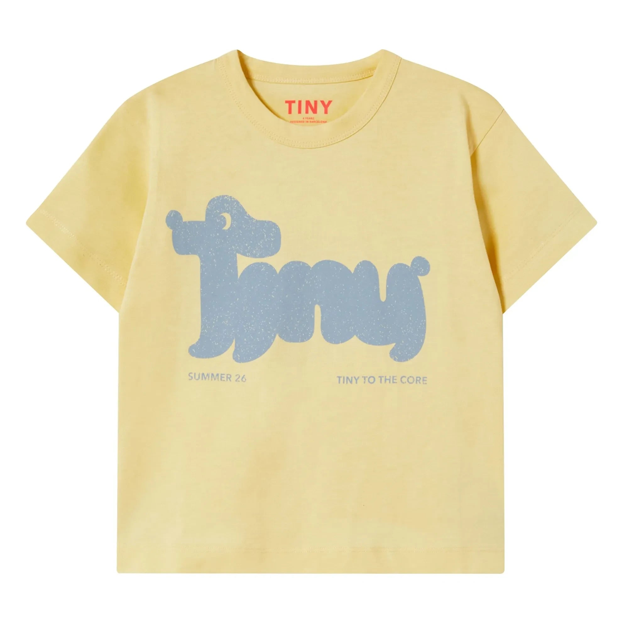 Tinycottons - Tiny Dog T-Shirt aus Bio-Baumwolle | Blassgelb