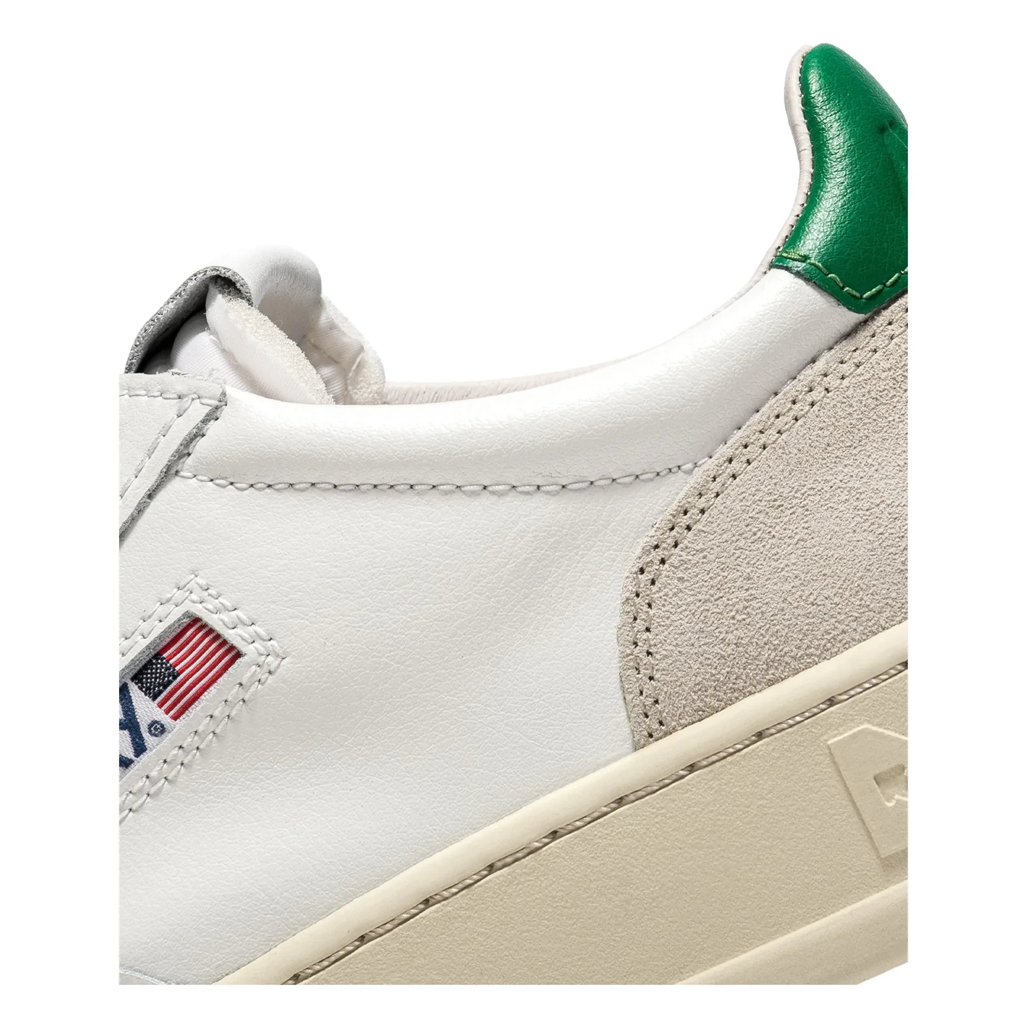 Autry - Medalist Düşük deri ve süet sneakers | Yeşil