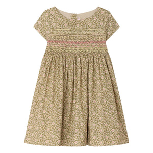 Bonpoint - Duchesse Liberty Bio-Baumwollkleid | Grün
