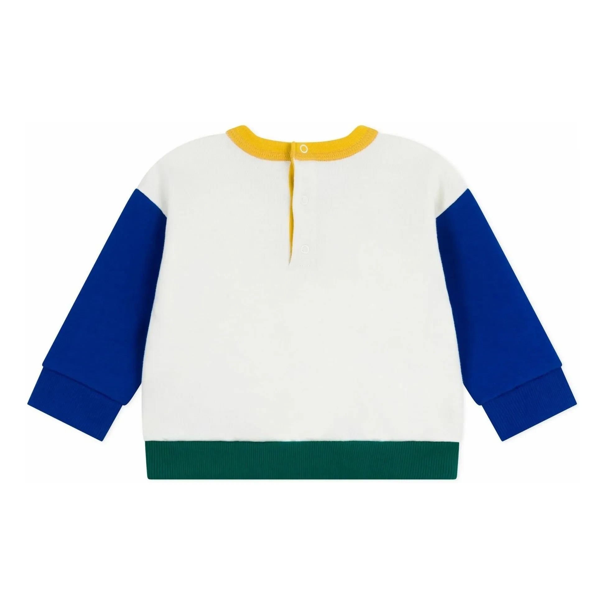 Petit Bateau – Farbblock-Sweatshirt | Ecru