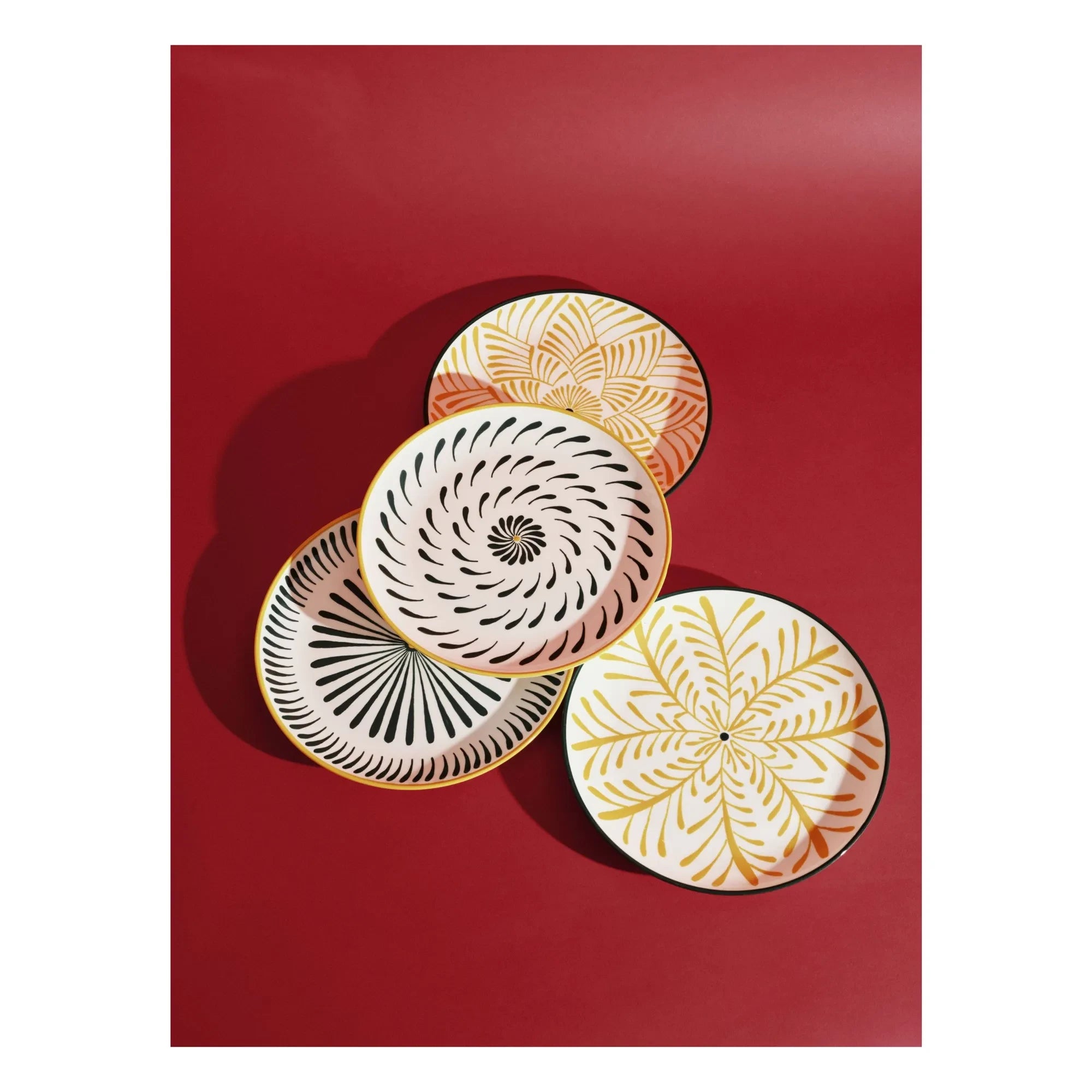 Serax - Baazar Dessertteller, Waww La Table - 4er Set | Grün