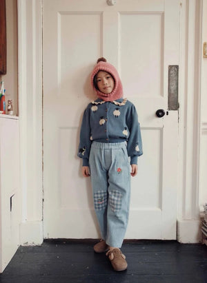 Emile et Ida - Organik Pamuk Koyun Hırka | Mavi