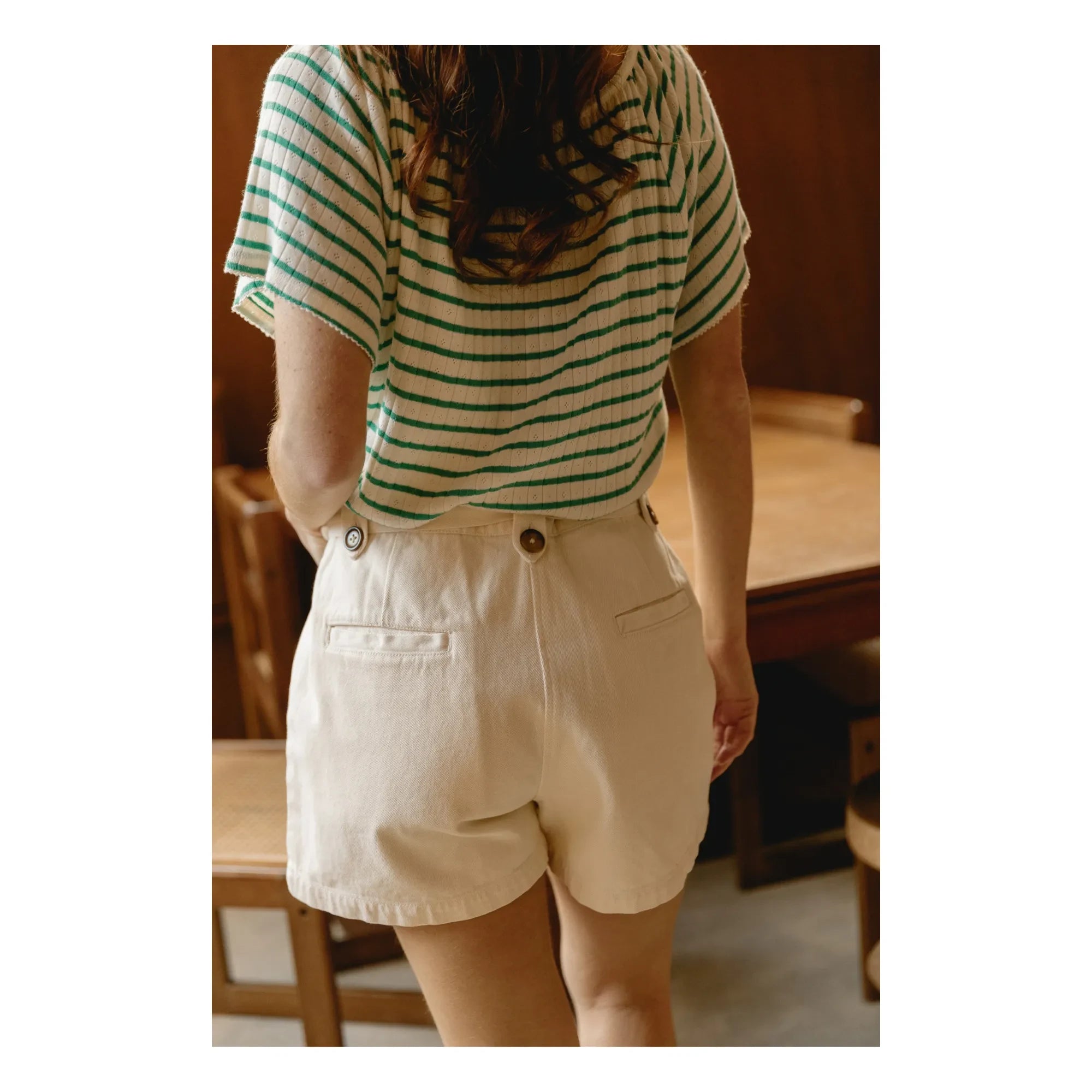 Emile et Ida - Zelina Shorts - Damenkollektion | Ecru
