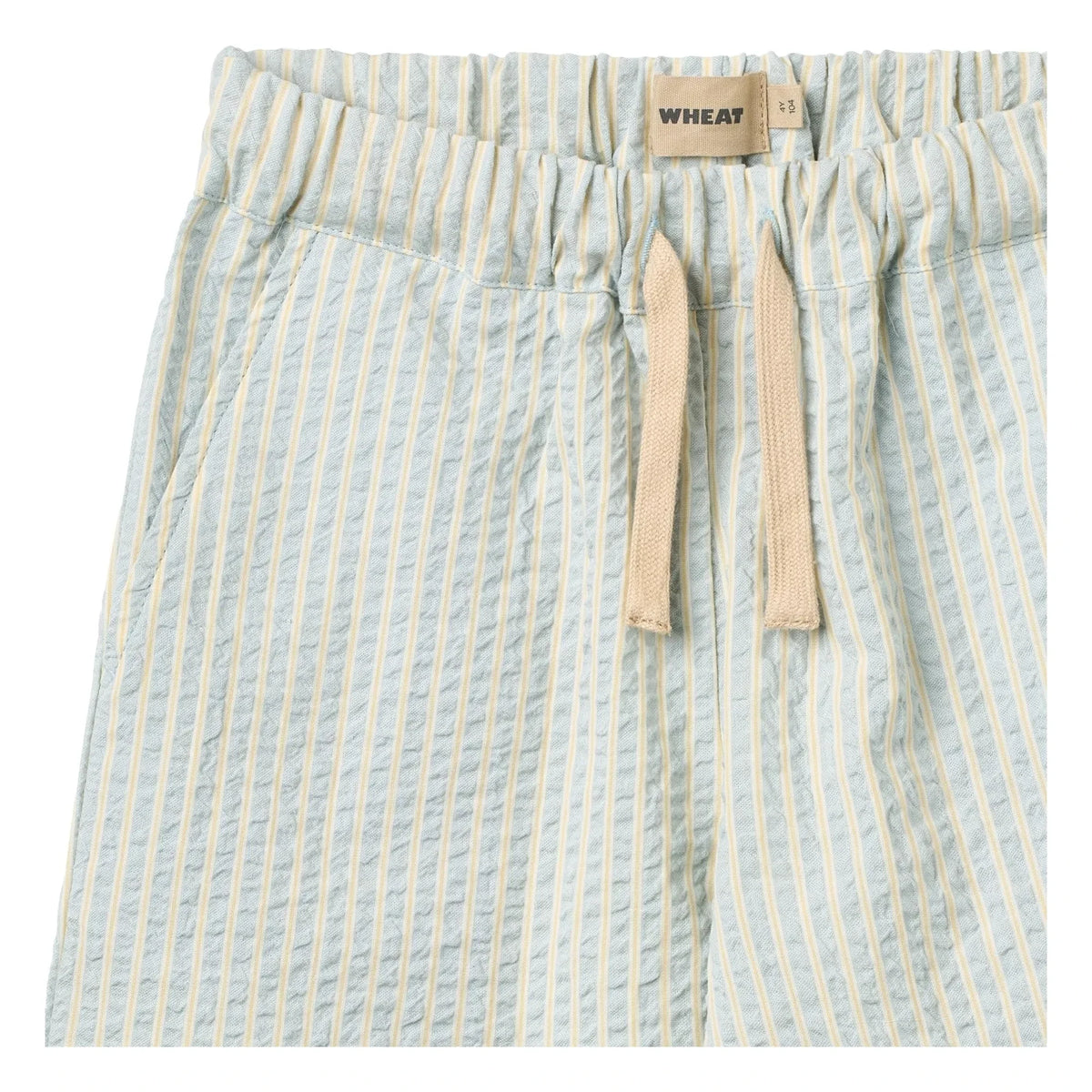 Wheat - Sasha gestreifte Hose aus Bio-Baumwolle | Hellblau