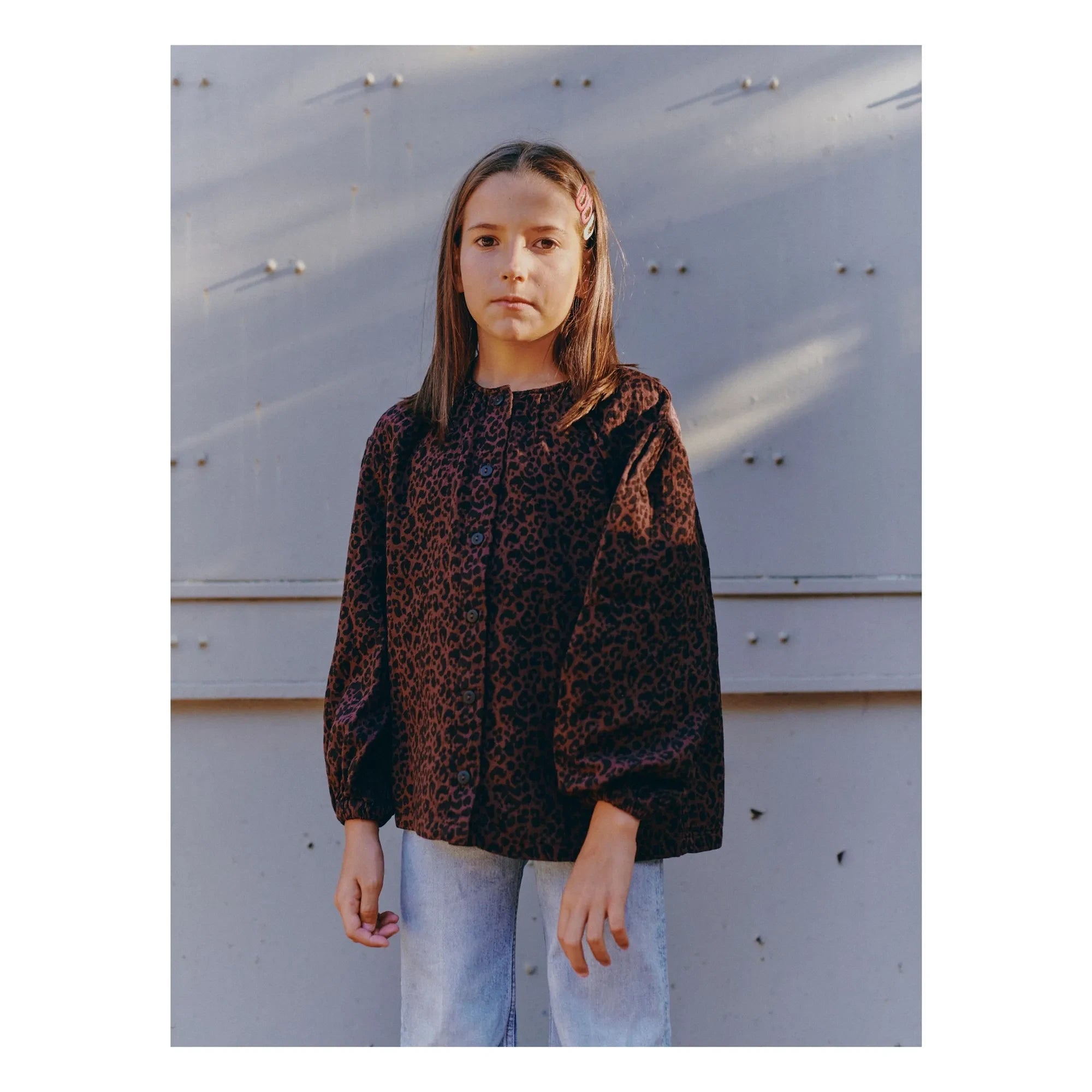 Marlot Paris – Bluse Irène Leopard | Braun