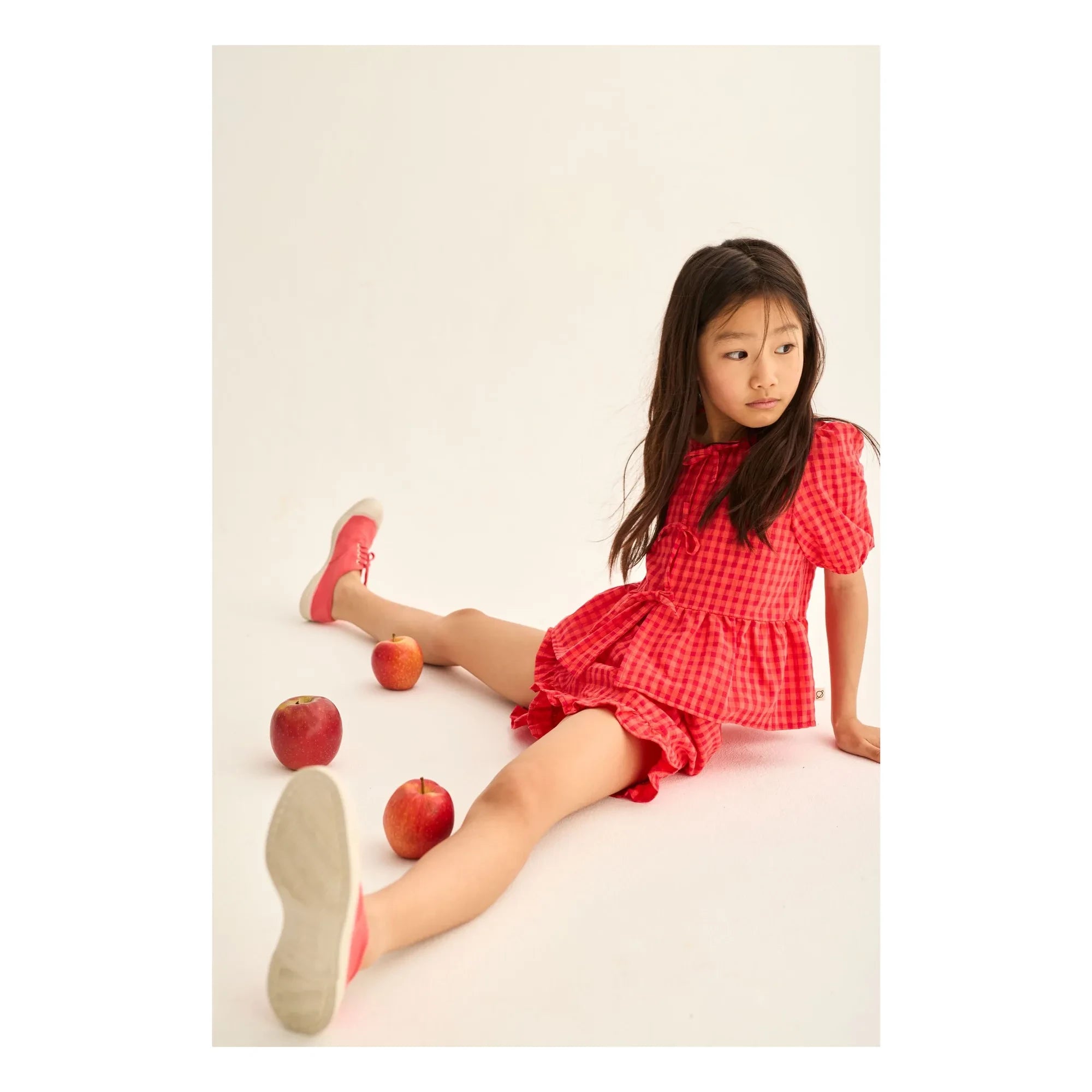 Cozmo - Joy Bluse Karo Recycelte Fasern | Rot