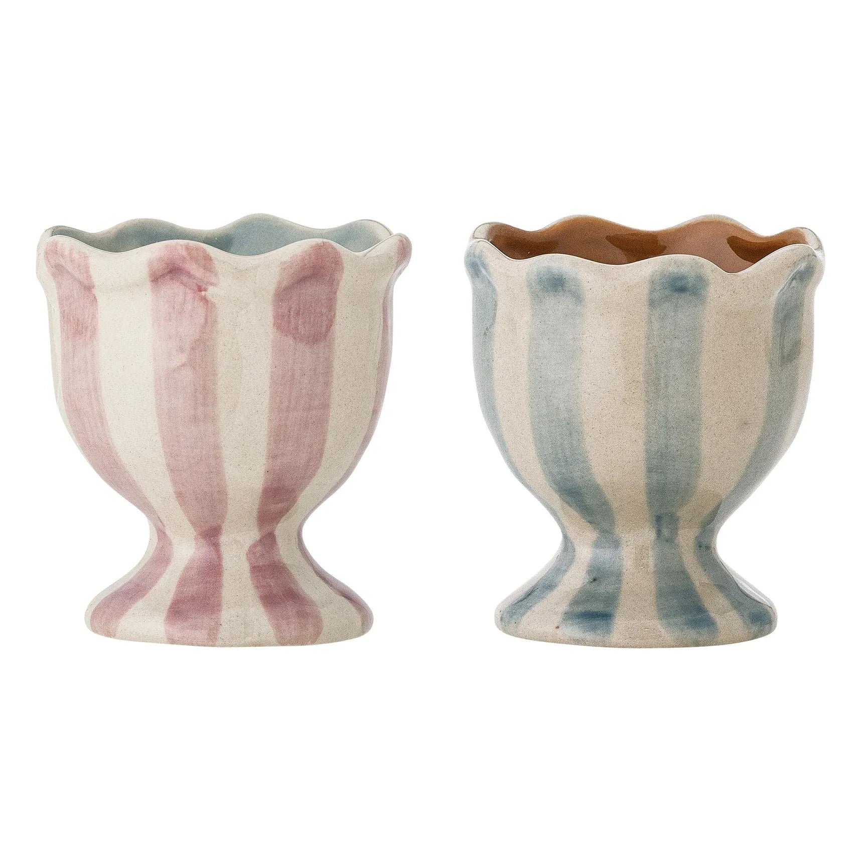 Bloomingville - Willa Steingut-Eierbecher - 2er Set