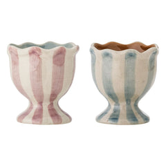 Bloomingville - Willa Steingut-Eierbecher - 2er Set