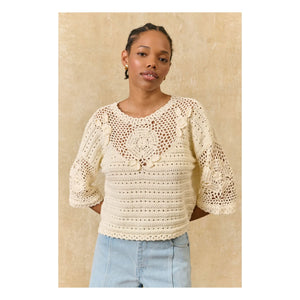 Louise Misha - Eleanor Baumwolltop | Creme
