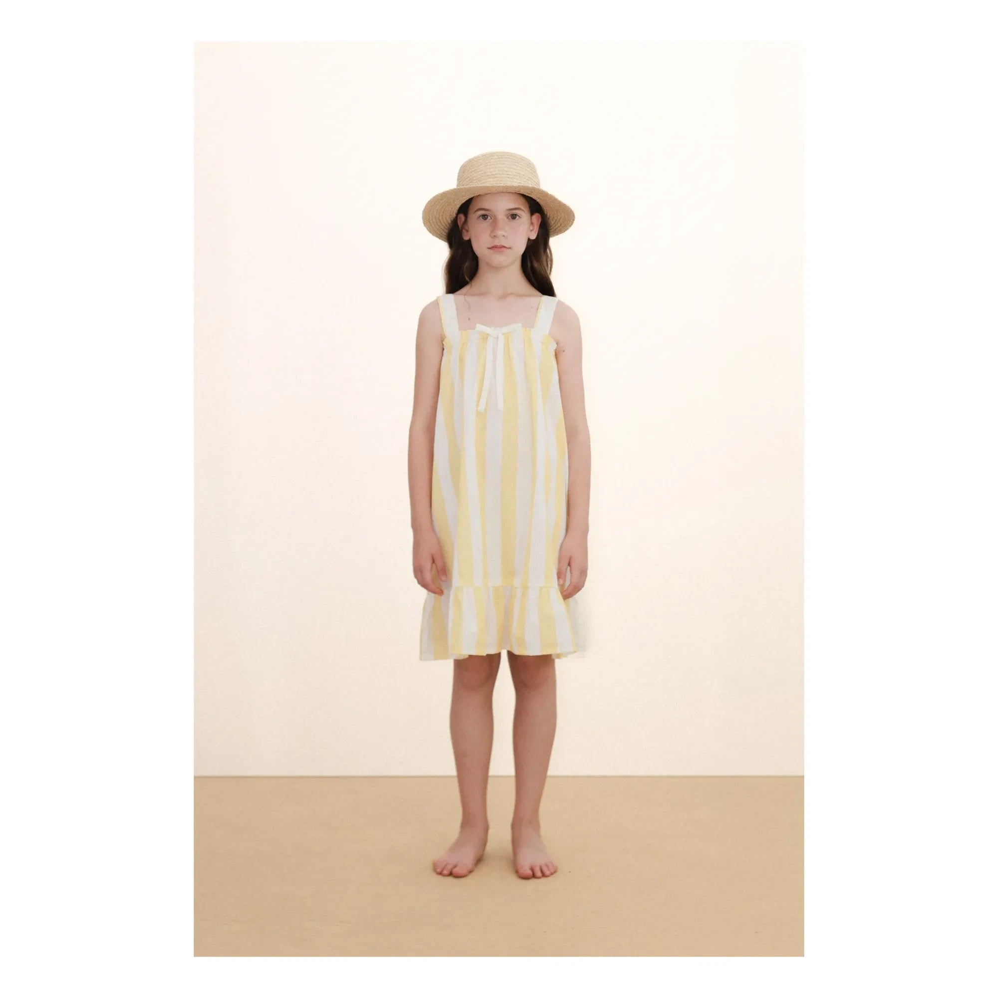 Tinycottons - Gestreiftes Kleid | Gelb