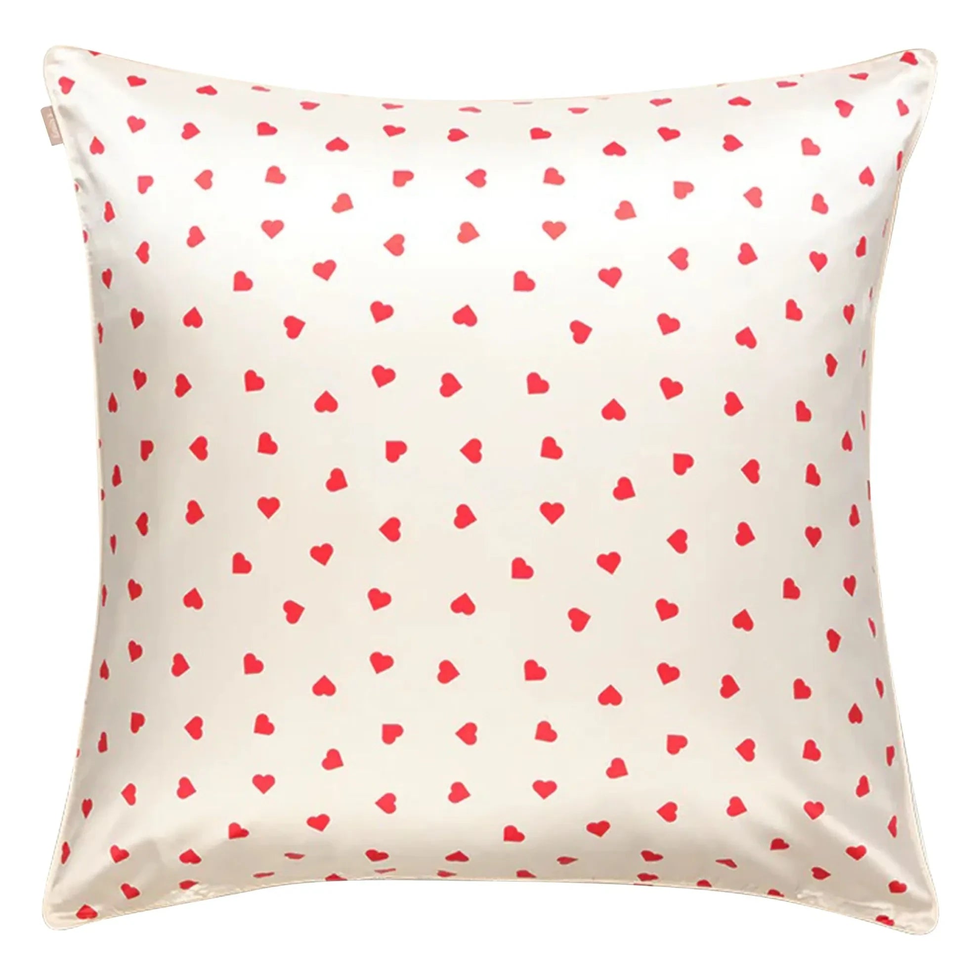 Emily's Pillow - Herzbedruckter Maulbeerseiden-Kissenbezug | Creme