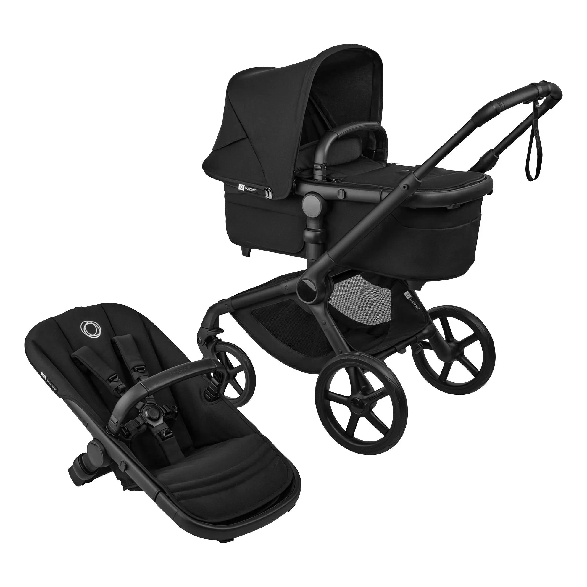 Bugaboo - Bugaboo Fox 5 Renew - Geländegängiger Kinderwagen Komplettgestell Schwarz | Schwarz
