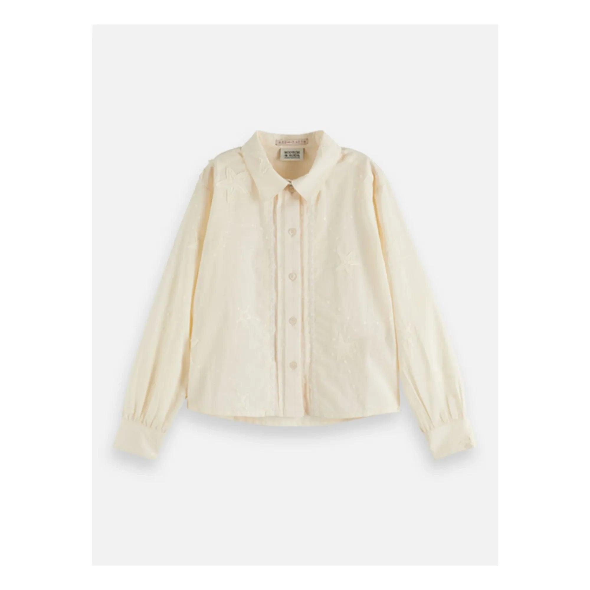 Scotch & Soda – Besticktes Hemd | Ecru
